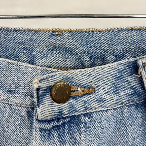 Vintage Wrangler Distressed Denim Jeans Light Wash Regular Fit Men's 38x34 - Picture 10 of 10